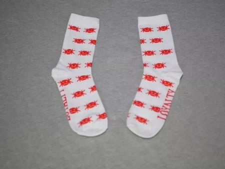 WHITE Loyalty custom Socks (white)